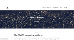 Desktop Screenshot of fenicsproject.org