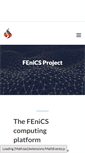 Mobile Screenshot of fenicsproject.org